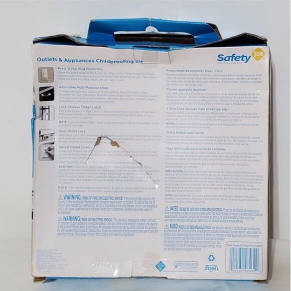 New Safety 1st Child Proof Kit Kid Baby Home Outlet Covers Fridge Latch Straps - Picture 9 of 15